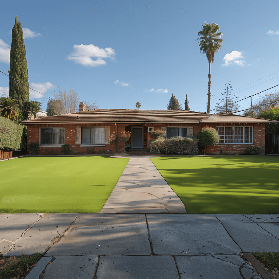 Inland Empire home After Turf Installation
