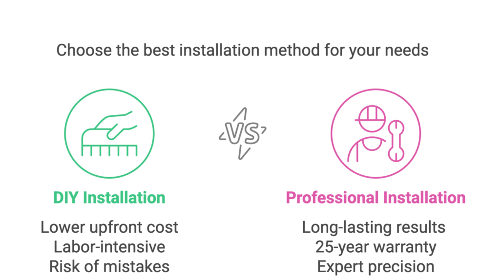 DIY vs professional installation of artificial grass turf