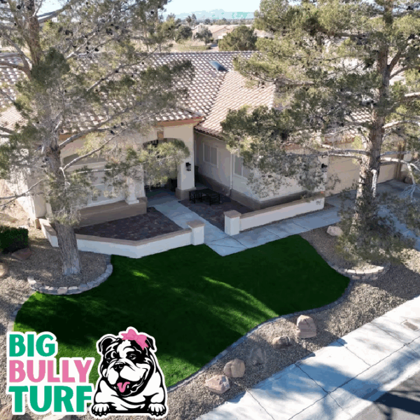 front yard landscape with fake grass front yard landscape with fake grass