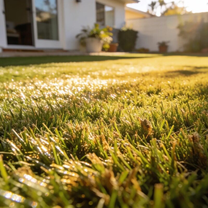 Artificial turf showcasing durability and heat