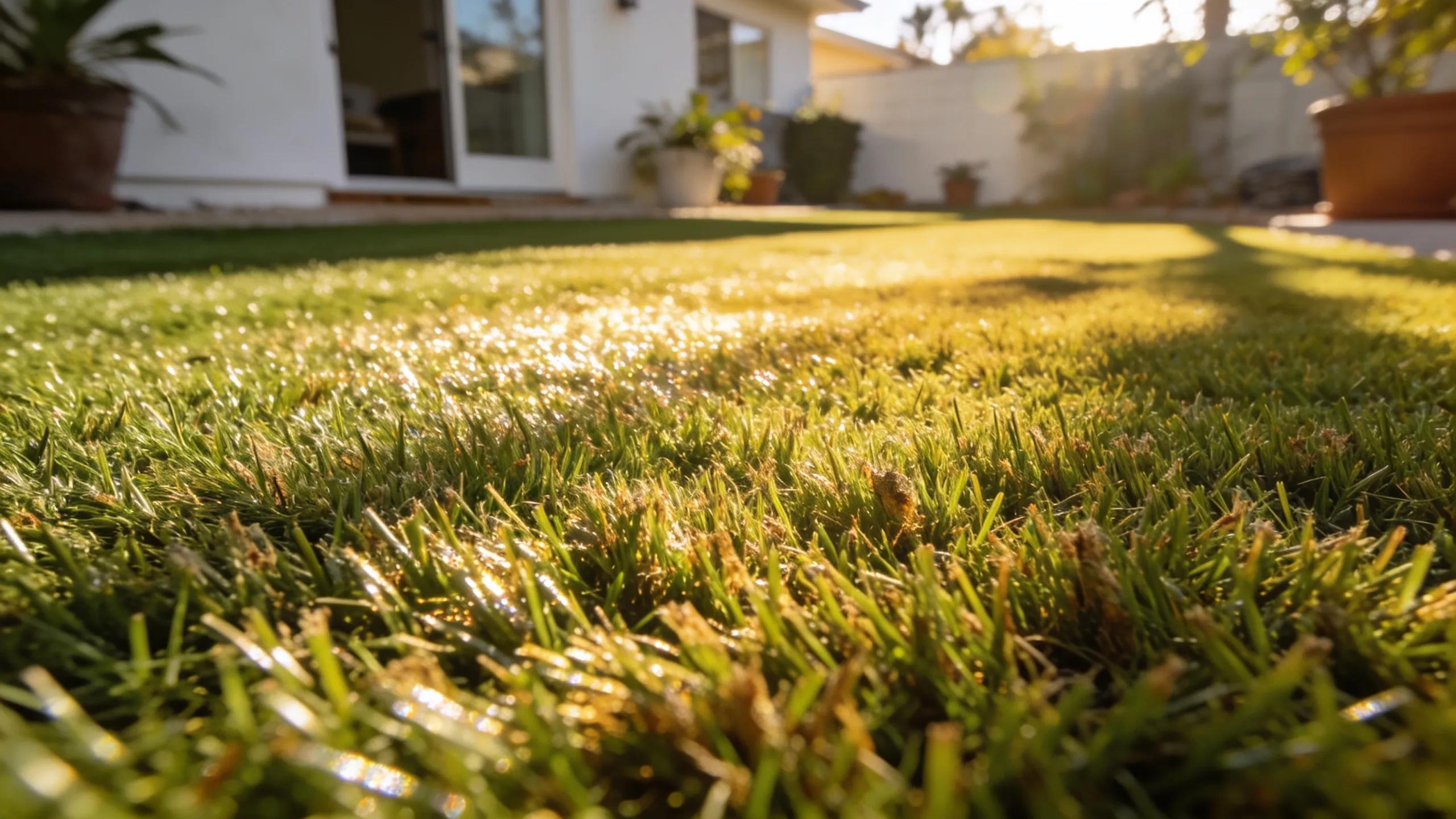 Artificial turf showcasing durability and heat